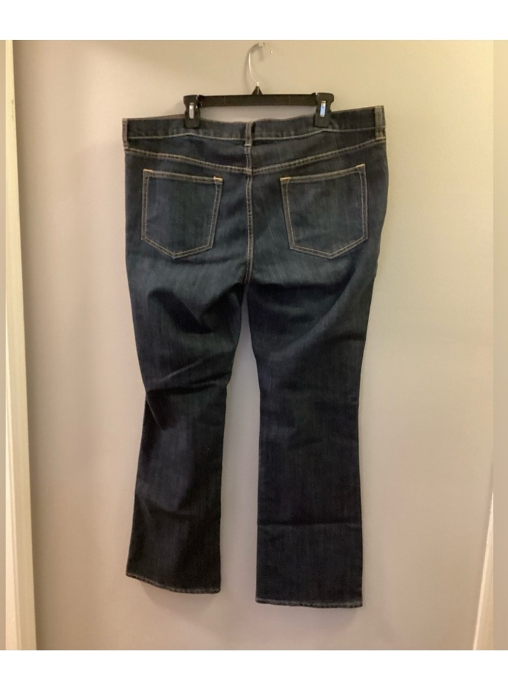 Old Navy The Diva Bootcut Jeans Plus Size 18 long Dark Wash Stretch Denim - Picture 4 of 14